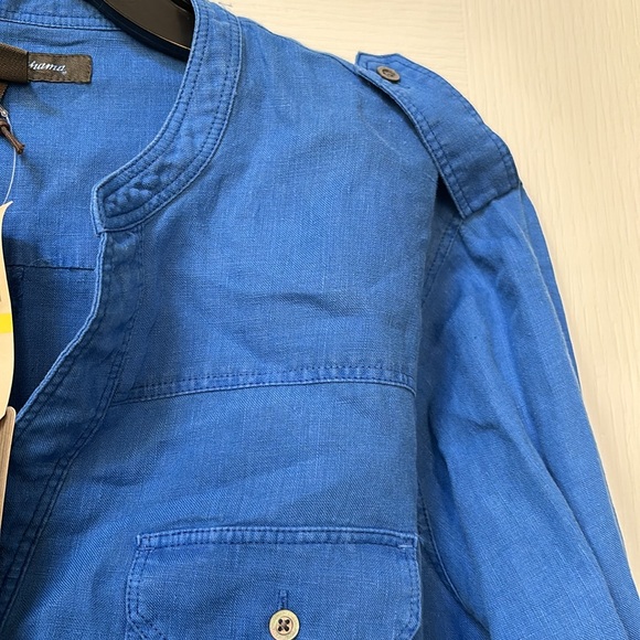 Tommy Bahama Linen Dress M Blue - Picture 4 of 5